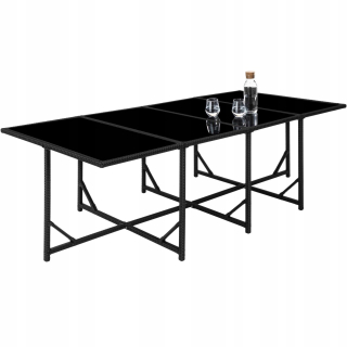 Obdĺžnikový plastový stolík na webové stránky, 223 x 109 x 73 cm